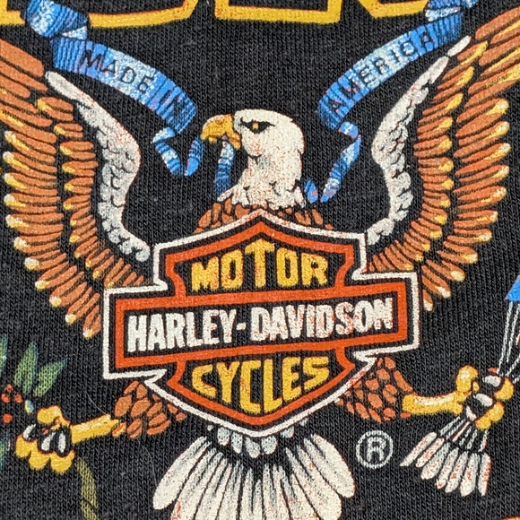 Harley-Davidson Rare Black Tee with Vintage Graphic - Picture 11 of 11